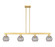 Arcadia Four Light Island Pendant in Satin Gold (405|716-4I-SG-G1213-6SM)