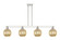 Arcadia Four Light Island Pendant in Polished Nickel (405|716-4I-PN-G458-7ME)