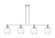 Arcadia Four Light Island Pendant in Polished Nickel (405|716-4I-PN-G458-7CL)