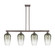 Arcadia Four Light Island Pendant in Oil Rubbed Bronze (405|716-4I-OB-G484-7SL)