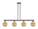 Arcadia Four Light Island Pendant in Oil Rubbed Bronze (405|716-4I-OB-G458-7ME)