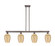 Arcadia Four Light Island Pendant in Oil Rubbed Bronze (405|716-4I-OB-G457-6ME)