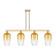 Arcadia Four Light Island Pendant in Champagne Bronze (405|716-4I-CB-G484-7AM)