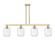 Arcadia Four Light Island Pendant in Champagne Bronze (405|716-4I-CB-G460-7CL)