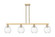 Arcadia Four Light Island Pendant in Champagne Bronze (405|716-4I-CB-G458-7CL)