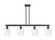 Arcadia Four Light Island Pendant in Matte Black (405|716-4I-BK-G459-6CL)