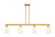 Arcadia Four Light Island Pendant in Brushed Brass (405|716-4I-BB-G559-5GWH)