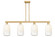 Arcadia Four Light Island Pendant in Brushed Brass (405|716-4I-BB-G482-7OP)