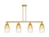 Arcadia Four Light Island Pendant in Brushed Brass (405|716-4I-BB-G480-6AM)