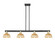 Arcadia Four Light Island Pendant in Black Antique Brass (405|716-4I-BAB-NBD2-75-NAT)