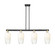 Arcadia Four Light Island Pendant in Black Antique Brass (405|716-4I-BAB-G484-7OP)