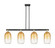 Arcadia Four Light Island Pendant in Black Antique Brass (405|716-4I-BAB-G482-7AM)