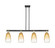 Arcadia Four Light Island Pendant in Black Antique Brass (405|716-4I-BAB-G480-6AM)