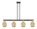 Arcadia Four Light Island Pendant in Black Antique Brass (405|716-4I-BAB-G459-6ME)