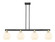 Arcadia Four Light Island Pendant in Black Antique Brass (405|716-4I-BAB-G1217-8WV)