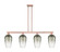 Arcadia Four Light Island Pendant in Antique Copper (405|716-4I-AC-G484-7SL)