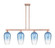Arcadia Four Light Island Pendant in Antique Copper (405|716-4I-AC-G484-7SB)