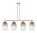 Arcadia Four Light Island Pendant in Antique Copper (405|716-4I-AC-G482-7SL)