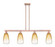 Arcadia Four Light Island Pendant in Antique Copper (405|716-4I-AC-G480-6AM)
