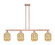 Arcadia Four Light Island Pendant in Antique Copper (405|716-4I-AC-G460-7ME)