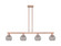 Arcadia Four Light Island Pendant in Antique Copper (405|716-4I-AC-G1213-6SM)