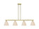 Arcadia Four Light Island Pendant in Antique Brass (405|716-4I-AB-NBD-75-NAT)