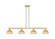 Arcadia Four Light Island Pendant in Antique Brass (405|716-4I-AB-NBD2-75-NAT)