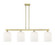 Arcadia Four Light Island Pendant in Antique Brass (405|716-4I-AB-G559-8GWH)