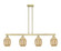 Arcadia Four Light Island Pendant in Antique Brass (405|716-4I-AB-G459-6ME)