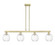 Arcadia Four Light Island Pendant in Antique Brass (405|716-4I-AB-G458-7CL)