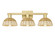 Arcadia Three Light Bath Vanity in Satin Gold (405|716-3W-SG-NBD2-75-NAT)