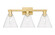 Arcadia Three Light Bath Vanity in Satin Gold (405|716-3W-SG-GBC-82)