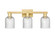 Arcadia Three Light Bath Vanity in Satin Gold (405|716-3W-SG-G559-5SDY)