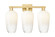 Arcadia Three Light Bath Vanity in Satin Gold (405|716-3W-SG-G484-7OP)