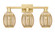 Arcadia Three Light Bath Vanity in Satin Gold (405|716-3W-SG-G459-6ME)