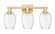 Arcadia Three Light Bath Vanity in Satin Gold (405|716-3W-SG-G457-6CL)