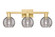 Arcadia Three Light Bath Vanity in Satin Gold (405|716-3W-SG-G1213-6CL)