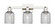 Arcadia Three Light Bath Vanity in Polished Nickel (405|716-3W-PN-G559-5SM)