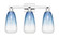 Arcadia Three Light Bath Vanity in Polished Chrome (405|716-3W-PC-G480-6SB)
