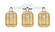 Arcadia Three Light Bath Vanity in Polished Chrome (405|716-3W-PC-G460-7ME)