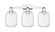 Arcadia Three Light Bath Vanity in Polished Chrome (405|716-3W-PC-G460-7CL)