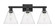Arcadia Three Light Bath Vanity in Matte Black (405|716-3W-BK-GBC-84)