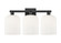 Arcadia Three Light Bath Vanity in Matte Black (405|716-3W-BK-G559-8GWH)