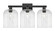 Arcadia Three Light Bath Vanity in Matte Black (405|716-3W-BK-G559-8CL)
