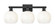 Arcadia Three Light Bath Vanity in Matte Black (405|716-3W-BK-G483-8OP)