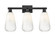 Arcadia Three Light Bath Vanity in Matte Black (405|716-3W-BK-G480-6OP)