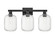 Arcadia Three Light Bath Vanity in Matte Black (405|716-3W-BK-G460-7CL)