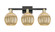 Arcadia Three Light Bath Vanity in Black Antique Brass (405|716-3W-BAB-G458-7ME)