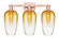Arcadia Three Light Bath Vanity in Antique Copper (405|716-3W-AC-G484-7AM)