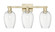 Arcadia Three Light Bath Vanity in Antique Brass (405|716-3W-AB-G457-6CL)